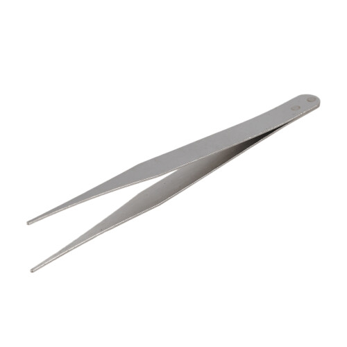 2X Pointe Fine Ton Argent Pincettes Droite Pointu 1