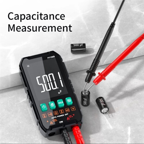 Auto-Ranging Digital Multimeter 6000 Counts True RMS Tester Capacitance Ohm Hz Test Electrician Tools 1