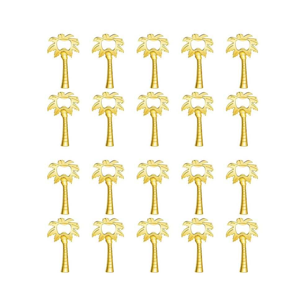 20Pcs Coconut Tree Bottle Opener For Wedding Shower Guest Gifts Souvenirs For Wedding Favor Supplies Gold Wella Elements
