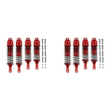 8X Stoßdämpfer Vorne und Hinten Aus Metall für  Slash 4X4 VXL 2WD Rustler Stampede Hoss 1/10 RC Car Upgrades Teile,1
