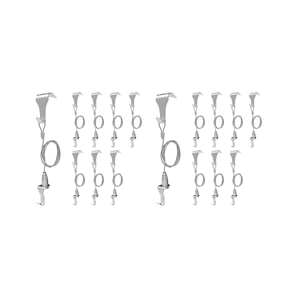 16 Pcs Picture Rail Hanging System,Picture Rail Hooks Molding Hooks Picture Rail Hangers 6032564990385