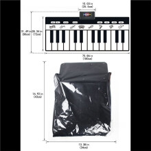 Piano Key Playing Pad, 24-Key Piano Playing Pad - Piano Pad with Recording, Playback, and Demonstration Functions