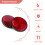 2pcs Round Red Reflector Universal For Motorcycle ATV 5.6*0.8cm 6