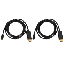 2X USB-C zum Anzeigen Anschluss Des Kabel Adapters 6 Fuß USB 3.1 Typ C zu Dp HD Kabel