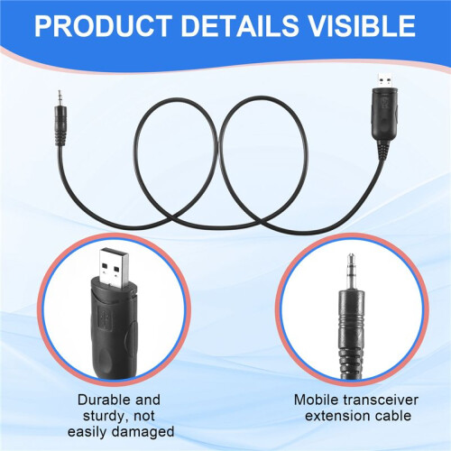 USB Programming Cable For QYT KT-8900R,KT-8900D,KT-7900D Mobile Transceiver 1