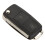 3X Replacement 2 Button Keyless Entry Remote Flip Folding Car Key Fob Shell Case and Button Pad Compatible with  MK4 5