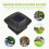 Luzes de Poste Solar para Postes Ao Ar Livre Luzes Solares de LED para Cerca Postes para Postes de Madeira de 4X4 Polegadas Branco Quente 5