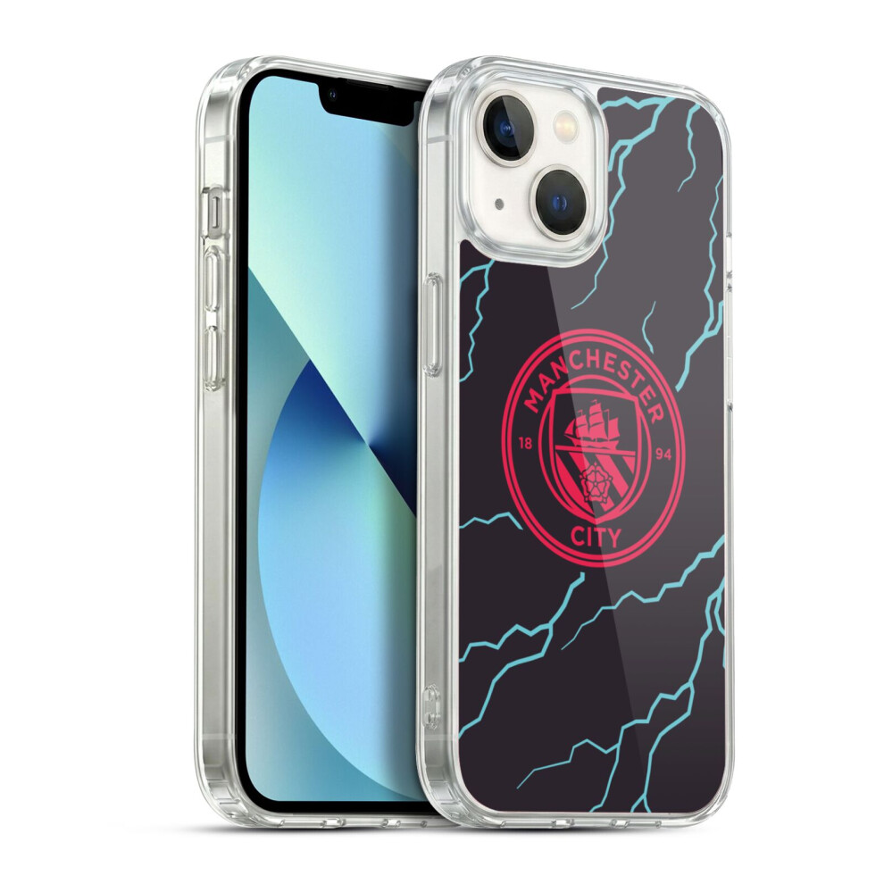 Photos - Case Head  Designs Officially Licensed Man City FC /24 BADGE KIT Third Soft Gel  for Apple iPhone 13 HTPCR-IPH13-MCBD 2023