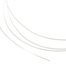 Plochý řemeslný drát ze sterlingového stříbra 925, 1 mm x 0,2 mm x 1 m
