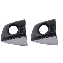 2X Black Silver Front Left Door Handle Key Hole Cover for - A6/S6 Quattro A7 Sportback A8/S8 Quattro 4H1837879