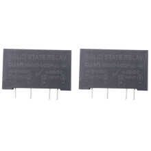 2X Ingresso 3-32V CC Uscita 4A 200V  4 Pin Rele' di Stato A Stato  PCB HHG1D-0 / 032F-20
