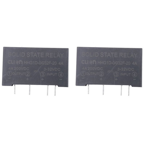 2X Input 3-32V  Output 4A 200V  4 Pin PCB Solid State Relay HHG1D-0/032F-20