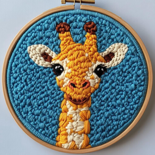 Κιτ βελόνας τρυπήματος Baby Giraffe για αρχάριους