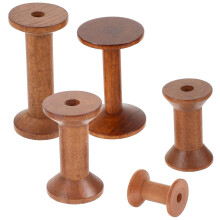 Garnrollenhalter aus Holz – Braun, 2 Größen