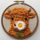 Kit de punch needle « Bébé vache Highland orange » – 20 x 20 cm 1