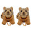 2X Car Bobbing  Tiger Shape Nodding Dog Decor 1