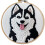Κιτ βελόνας για το μωρό Husky – Σετ κεντήματος DIY με 1