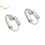 10 Stück silberne Clip-Ohrring-Adapter 1