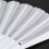 3X Plastic Fabric Hand Foldable Fan for Ladies Men White 5