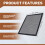 BBQ Grill Grid Mat Antihaft-Mesh-Matten Grill Wiederverwendbares Backnetz 3