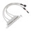 3X Mainboard-USB-Kabeladapter (4 x USB 2.0 Auf 9-Adrigen Stecker) Weiss 2