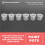 5 Strips 30 Pots Empty Paint Strips Paint Cup Pots, 10Ml/ 0.35Oz  Paint Pot Strips Clear Plastic Storage Containers 2