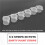 5 Strips 30 Pots Empty Paint Strips Paint Cup Pots, 10Ml/ 0.35Oz  Paint Pot Strips Clear Plastic Storage Containers 3