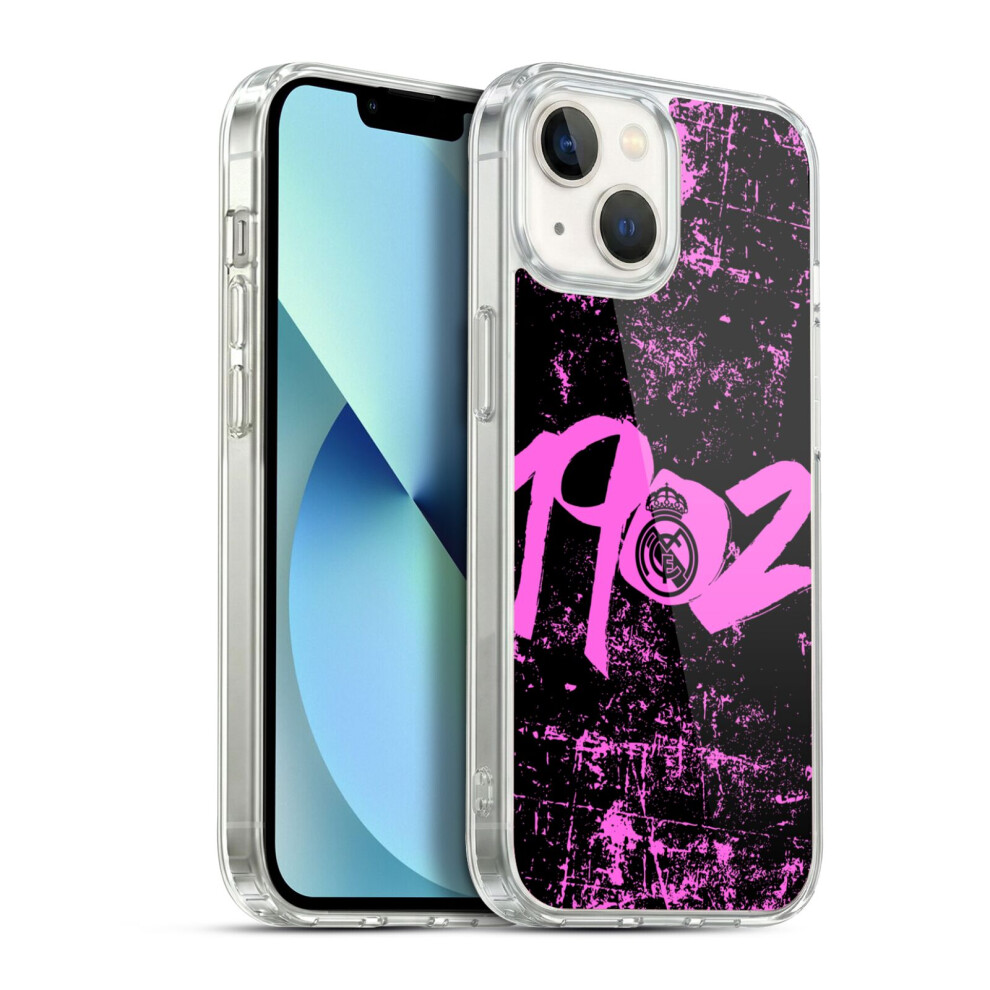 Head Case Designs Officially Licensed Real Madrid Cf Urban 1902 Soft Gel Case For Apple Iphone 13 Pink 5063291071925