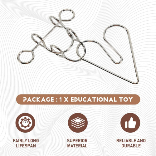 Heartbreak Wire Brain Teaser Metal Puzzle 1