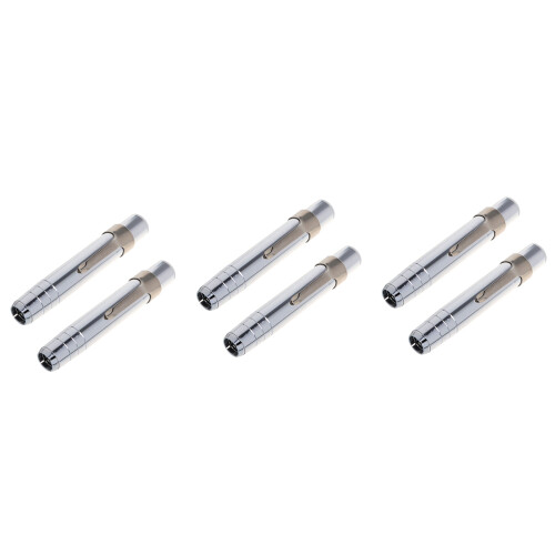 6 PCS Silver Aluminum Alloy Chalk Keeper Holder 1