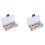 80 Pieces Multi-Colored Needle Point Stoppers Needle Point Protectors Needles Knitting Accessories with Box, 2 Sizes 1