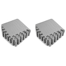 24 Pièces Séries Tapis et Tapis de  en Mousse de  pour Gymnase à Domicile Tapis D'Exercice Tapis de  Mat pour Sols Carreaux de  en Mousse