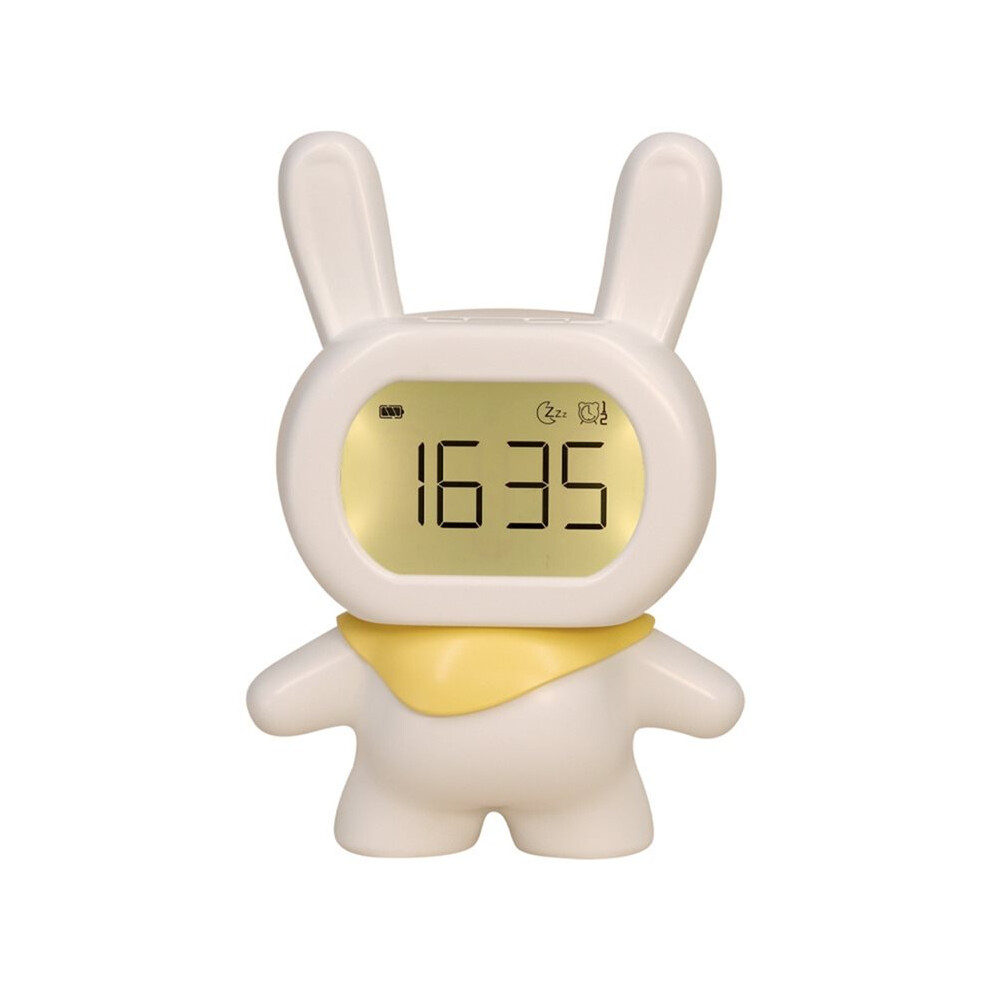 Multi-Functional Little Flying Rabbit Alarm Clock, Bedside Clock,Student Study Night Countdown,Snooze Clock Light/White 6033963090430