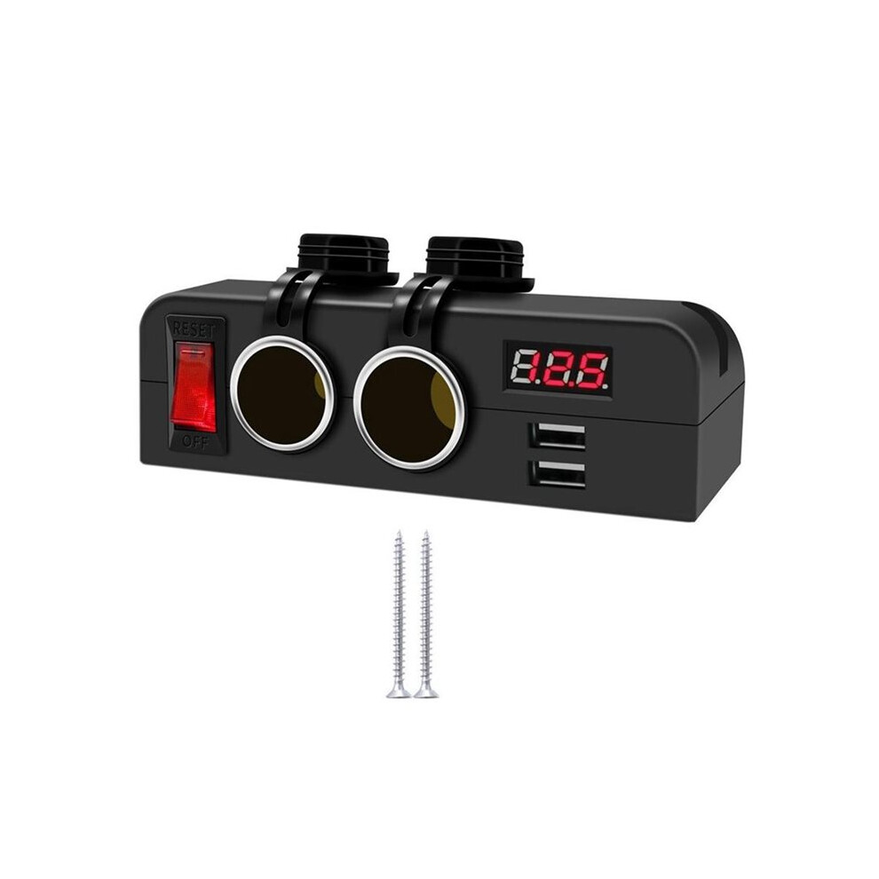 12V/24V Car Charger Socket Panel With Usb 5V/3.1A For Boat Marine, Rv, Truck 4712256596447