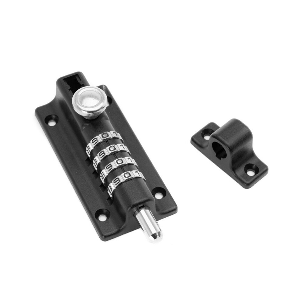 Password Lock Black Bolt Metal Door Anti-Theft Safety Combination Digit Padlock 6033963089151