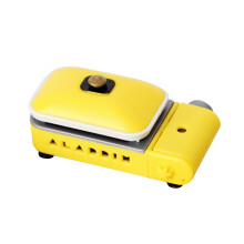 1/12 MIniature Dollhouse Outdoor Barbecue Gas Stove BBQ Grill pour Barbies OB11 Doll Accessories, Jaune, Square