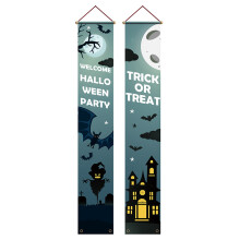 Decorazioni di Halloween Insegne per Portico, Striscione di Benvenuto Appeso Bandiera Bunting, Decorazioni Hocus Pocus di Halloween