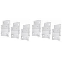 12 Paar Z-Clips, Französischer Bilderaufhänger, Aluminium, Französischer Bilderaufhänger, Bildaufhänger, Wandmontage, Spiegelaufhängung