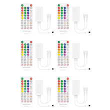 6X SP611E WS2812B WS2811 Controller per Strisce LED Musicali  IR38 Tasti APP Remota per Illuminazione un LED Indirizzabile DC5V-24V