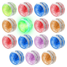 15 Pcs LED Light Responsive Bearing Plastic Responsive Toys for Beginner Birthday Party Favors, Random Colors