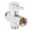 SOLID diverter 3-way diverter valve All 1/2 inch IPS shower system spare part, copper chrome plating 5