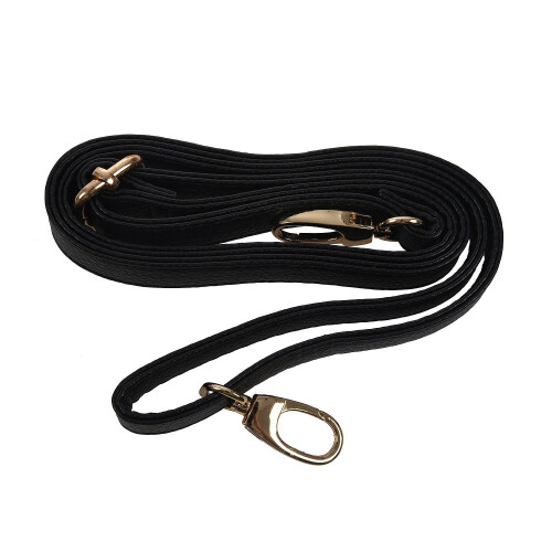 2 Pcs DIY Replacement Leather Bag Shoulder Strap Handle  Body Adjustable 140x2Cm, Black & Brown 2