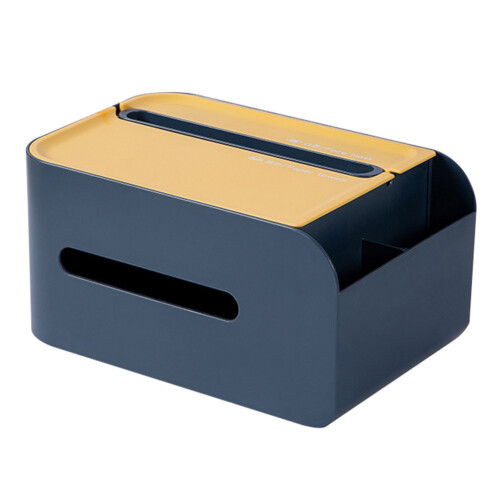 Restaurant Tissue Box Multifunctional Remote Control Storage Drawer Dark