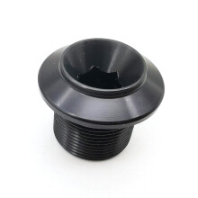 New Upgrade Aluminum Alloy for MTB/Road DUB Crank Arm Bolt M18/M30 Alloy Self Extracting, Black