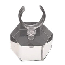 Kreativt Transparent Akryl Ring BildskäRmsstäLl Smycken VitrinskåP Ring FöRvaringslåDa Fotografi Rekvisita Hexagon