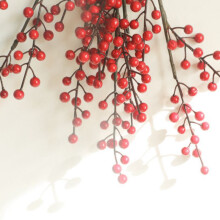 Wedding Trigeminal Holly Fortune Fruit Red Fruit Christmas Acacia Red Bean Artificial Flower Fake Flowers