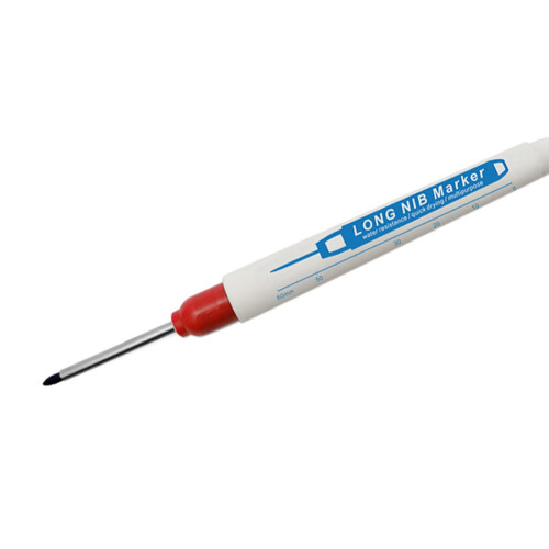 Long  Markers Bathroom Woodworking Decoration Multi-Purpose Deep Hole  Pens Red
