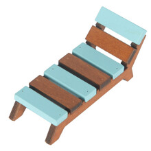 1/12 Escala 1/12 Casa de Bonecas Praia EspreguiçAdeira ReclináVel para Jardim Casa de Bonecas DecoraçãO Artesanato Infantil Brinquedo de