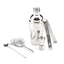 Bartender Kit, 5-Piece Boston Cocktail Shaker Set, for Mixed Drinks Martini Home Bar Tools Stainless Steel