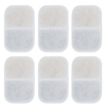 Upgraded Filters for QANYI Cat Water Fountain,6 Pack Pet Water Fountain Replacement Filters with Multi-Layer Filtration